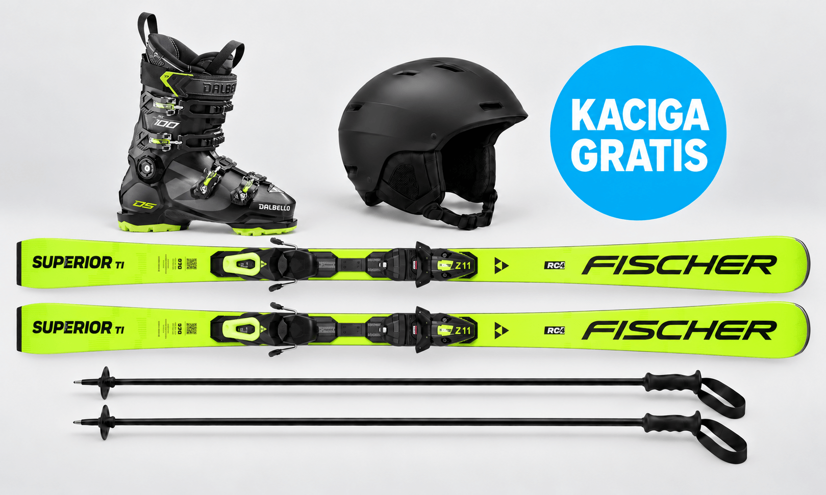VIP ski komplet — nove pancerice i skije visokih performansi